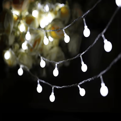 Inspire Curations 5M 50M LED Ball String Lights For Christmas, Weddings And Parties white 5m 40leds(220v Eu)