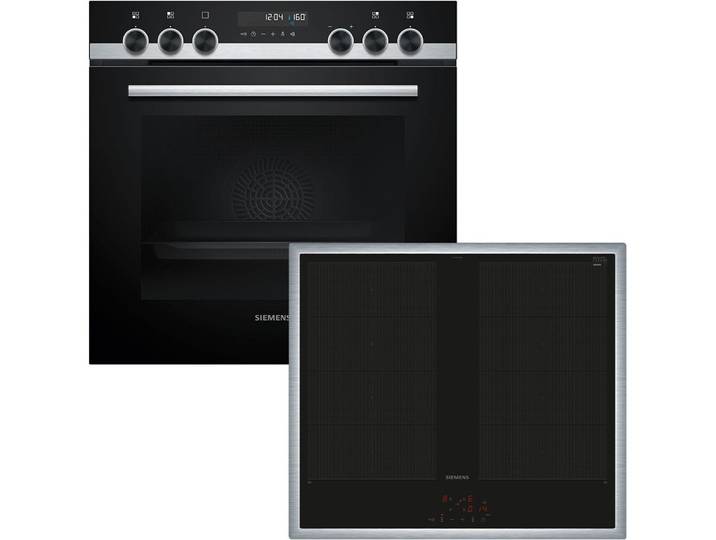 SIEMENS Elektro-Herd-Set PQ521VA2ZM, mit Teleskopauszug nachrüstbar, Gelingsichere cookControl30 & anpassungsfähige varioInduktion