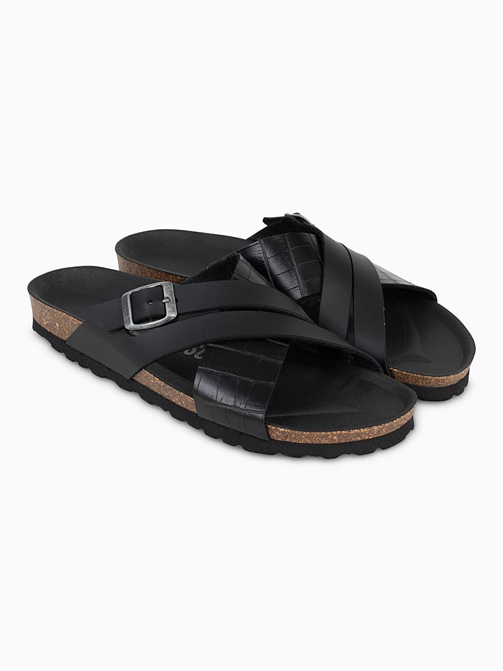 BACKSUN Pantoletten in Schwarz - 42