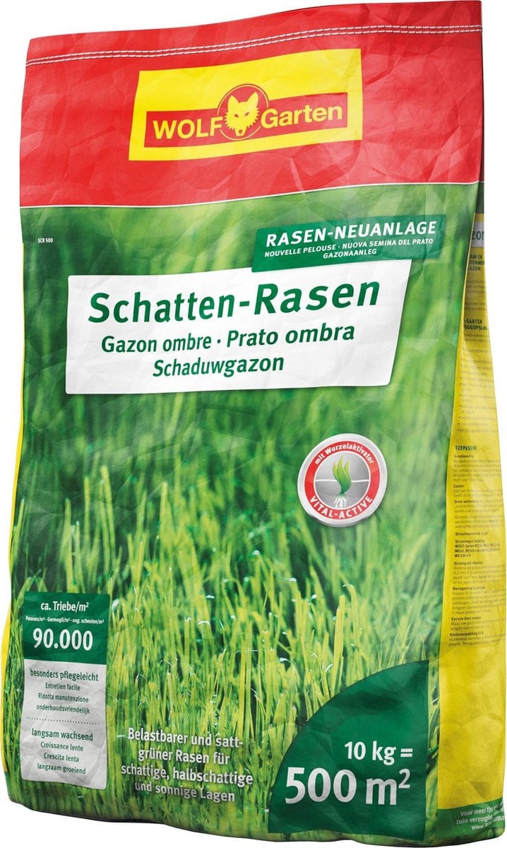 WOLF-Garten Graszaad Schaduwgazon - 10kg - Voor schaduwrijke plekken