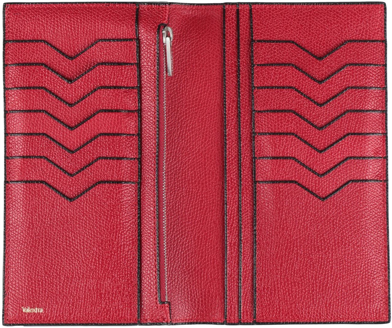 Valextra Billetera Mujer Rojo -- Mujer