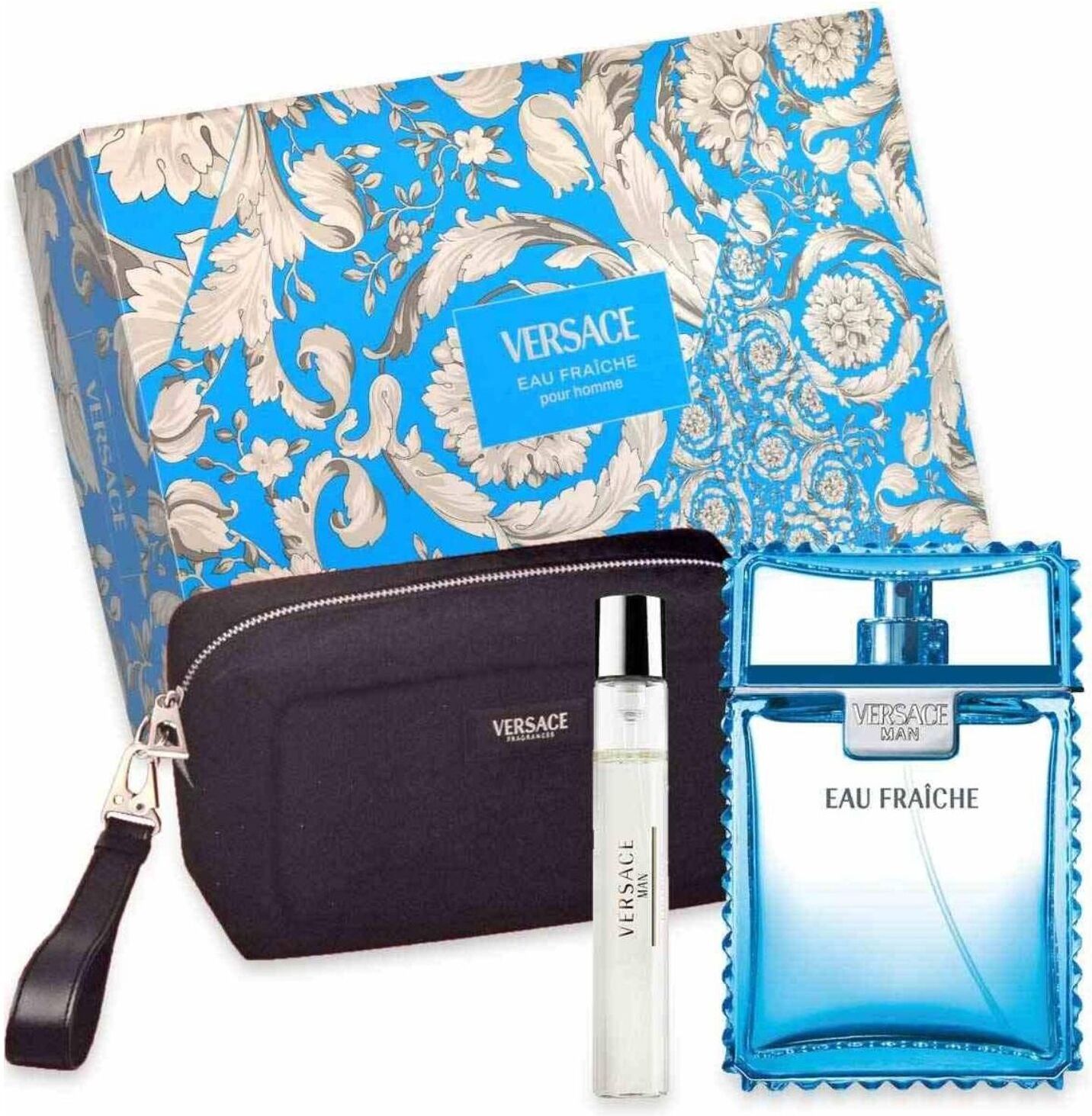 Set regalo uomo Gianni Versace Man eau fràche eau de toilette 100ml, t