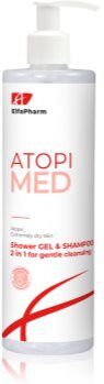 Elfa Pharm Intensive Cosmetic Atopi Med champô e gel de duche 2 em 1 para pele seca a atópica 400 ml. Atopi Med