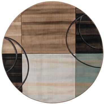 MDA Rugs Glamour Brown/Beige Polypropylene Area Rug