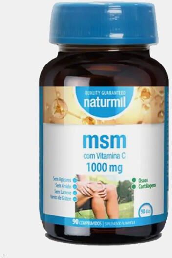 NATURMIL MSM COM VITAMINA C 1000mg 90 COMPRIMIDOS