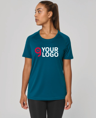 T-shirt sportiva donna girocollo in materiale riciclato Personalizzate o neutre PROACT®