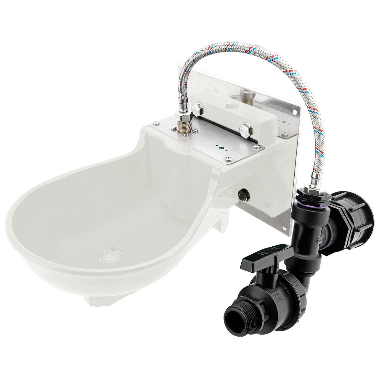 REKUBIK IBC Adapter S60x6 - Pferdetränke Bacto Protect SB 112 inkl. Anschlußset 300l IBC (60x80x100cm)