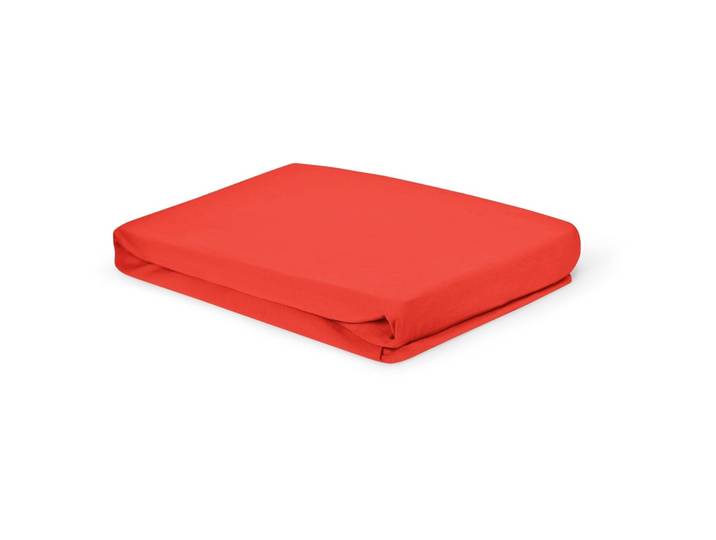 Fixleintuch Esprit Uni Cayenne Baumwolle 90 x 200 cm - Material: 97% Baumwoll-Jersey, 3% Elasthan