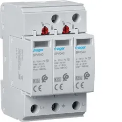 Hager SPV340 Überspannungsableiter T2 2P 40kA Photovoltaic