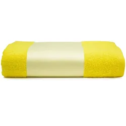 The One Towelling Sublimations Handtuch Print 50 yellow one size