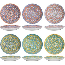 Dessertteller MANDALA (BHT 19x1,50x19 cm) - BHT 19x1,50x19 cm