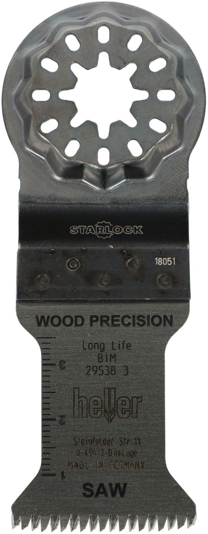 Heller Starlock Blades BIM Holz Präzisionssäge, 50 x 35 mm (29538)
