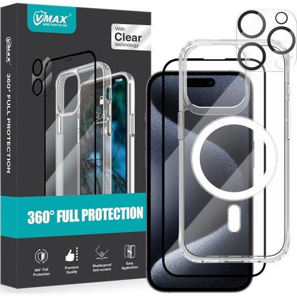 Vmax 3-I-1 Beskyttelse Til Iphone 15 Pro