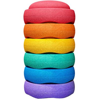 Balancetrainer STAPELSTEIN "Stapelstein Original Mini rainbow classic", bunt (rainbow classic), Balancetrainer, Kinder, B/H/L: 6cm Ø 13,5cm, Polypropylen, H:6cm Ø:13,5cm