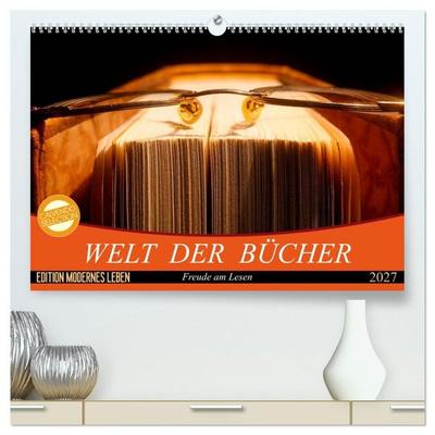 Welt der Bücher (hochwertiger Premium Wandkalender 2027 DIN A2 quer), Kunstdruck in Hochglanz