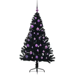 vidaXL, Weihnachtsbaum, Robin (mit 61 lila Bällen) (150 cm)