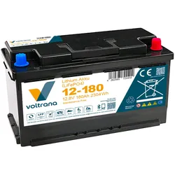 Voltrana Marine Batterie 12,8V 180Ah LiFePO4 Bluetooth Heizfunktion LiFePO4