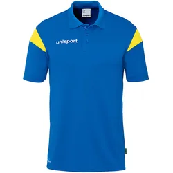 uhlsport Squad 27 Poloshirt Kinder azurblau/limonengelb 164