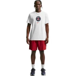 NIKE PSG Paris Saint-Germain Crest T-Shirt Herren 100 - white XXL