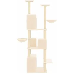 vidaXL Beburella (180 cm, Creme), Katzenbaum