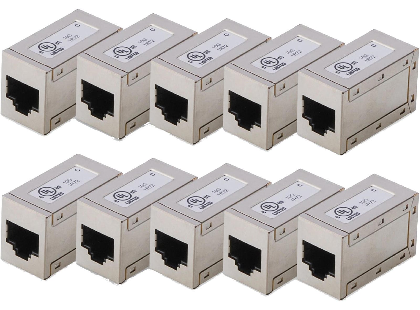DIGITUS AT-AG-8-8-C6S-1 Modulaire adapter Cat.6 afgeschermd set van 10 stuks