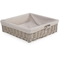 Flechtkorb WEHRSDORFER (BHT 48x13x48 cm) - BHT 48x13x48 cm