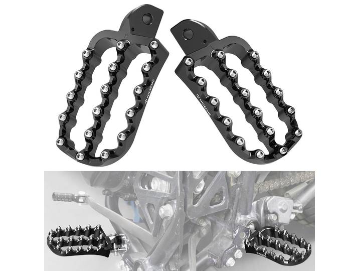 Repose-pieds larges pour Kawasaki KLR 650, pédale forgée, pour Kawasaki KLR650 1987 – 2021 2022 2023 2024