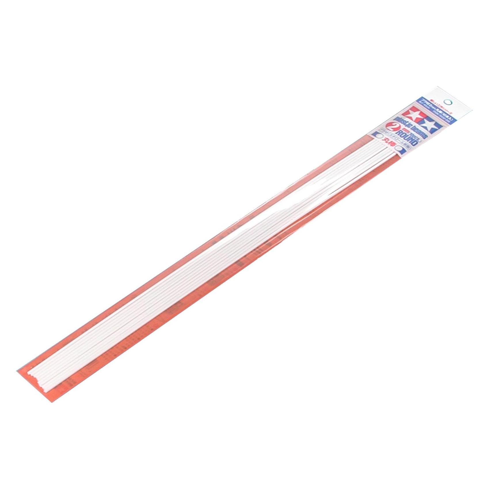 Tamiya Rundprofil 2mm 10 400 mm weiss Kst. (300070132)