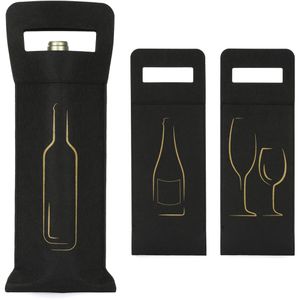 Nordstern Geschenktüte NS-59865, Wein, Flaschentüte, 14,5 x 41cm, sortiert, 3 Stück