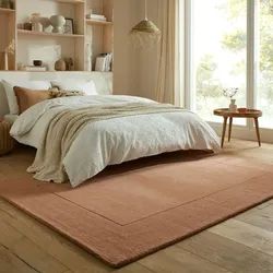 Wollteppich Kurzflor Orange 200 x 290 cm - MOLE   Kadima Design