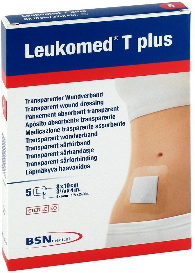 Leukomed transparent plus sterile Pflaster 8x10 cm