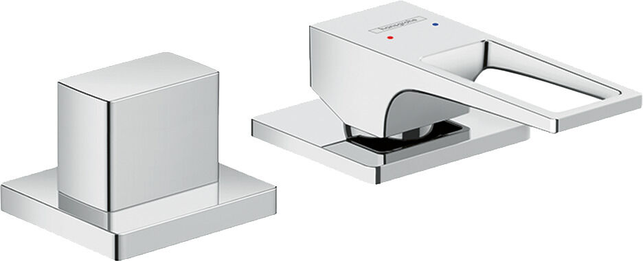Hansgrohe Metropol Mélangeur bain 2 trous 74548000 chrome, avec poignée en boucle