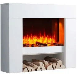 Elektrokamin Standkamin BALDERIA Naran – Heizung bis 2000 W, weiss