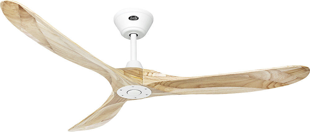 kaiserkraft Deckenventilator ECO GENUINO, Rotorblatt-Ø 1520 mm, natur / mattweiß
