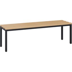 CP-Möbel Umkleidebank 8051-000, Sitzfläche Holz, 150 cm, buche / anthrazit