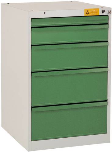Manuflex LS1007.5007 ESD ESD-Schubfachschrank BASETEC Stationär, Nutzhöhe 700mm mit 6 Schubfächern, in brillantblau RAL 5007