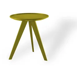 Woody Hill mit Rahmen Durchmesser 40 cm 45cm yellow