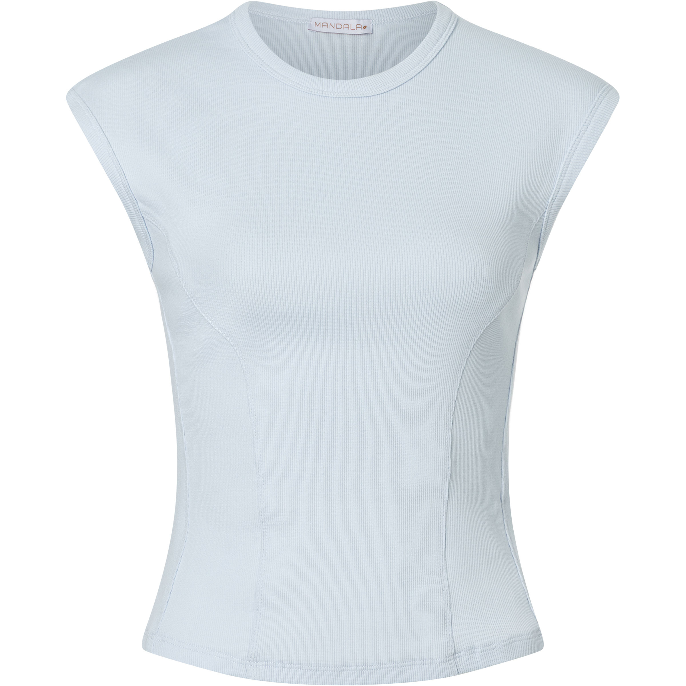 Mandala Ribbed Sport Top Damen Tanktops weiss Größe L Yoga | Lifestyle Hautfreundlich