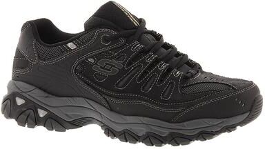 Skechers Sport After Burn M. Fit - Mens 7 Black Sneaker Medium