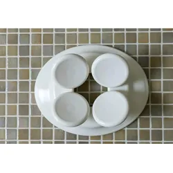 HaLu Hamam-Kopfstütze, weißer Kunststoff