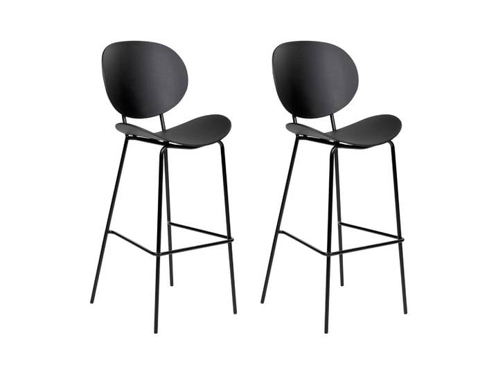 BARSTUHL 2er-Set Kunststoff schwarz Shonto