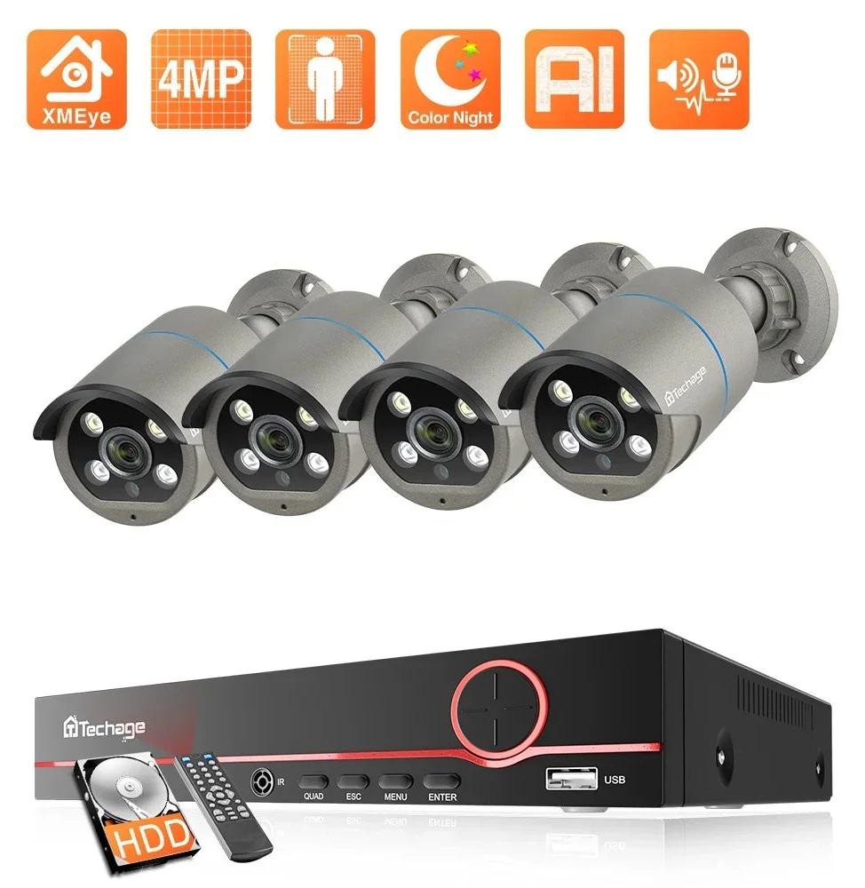 Selius 8-kanaals PoE NVR Beveiligingscamera Systeem met IP Camera's