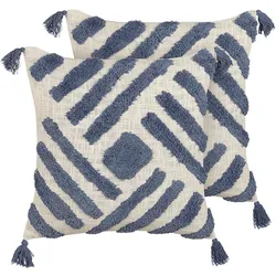 DEKOKISSEN 2er-Set Hellbeige 45/45 cm Jacaranda