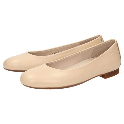 Ballerina SIOUX "Villanelle-701", Damen, Gr. 38 (UK 5), beige, Obermaterial: 100% Lammnappaleder LANA. 100% Gummi rubber., Schuhe Ballerina