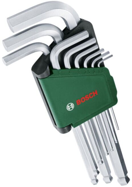 BOSCH Outils à main Jeu de clés hexagonales 9 pcs (1600A032V1)
