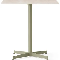 Nook Star Base Ceramic Tisch mit olivgrünem Gestell quadratisch 73 cm