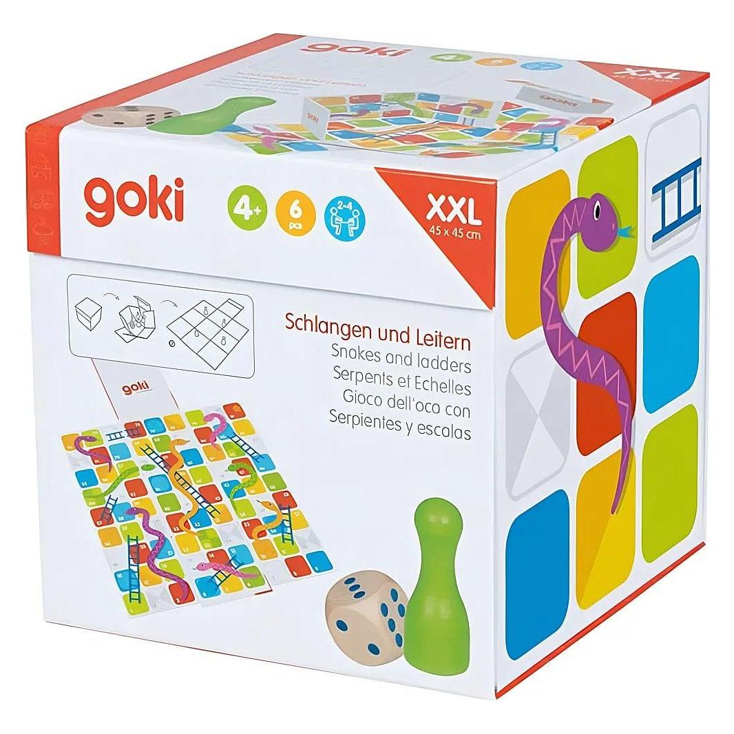 Goki XXL Schlangen & Leitern im Würfel zum Aufklappen (56636)