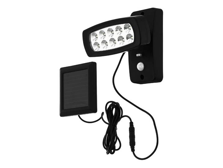 LED-Wandleuchte 16 x 15 x 11cm Schwarz