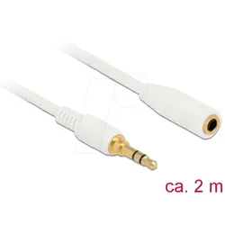 DELOCK 85579 - Kabel Klinke, Verlängerung 3,5 mm, 2,0 m