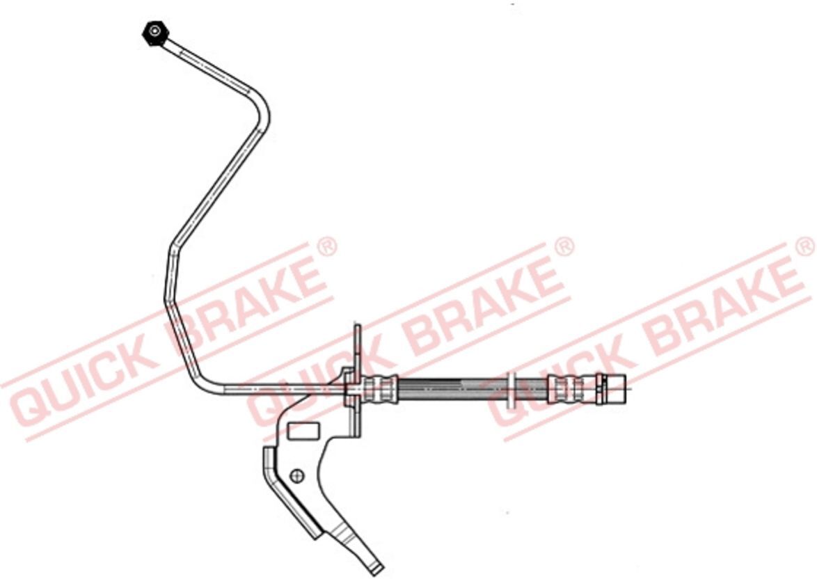 Bremsschlauch QUICK BRAKE 35.914, Rechts